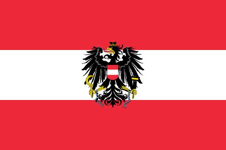 Netflags Sturmflagge Österreich mit Wappen