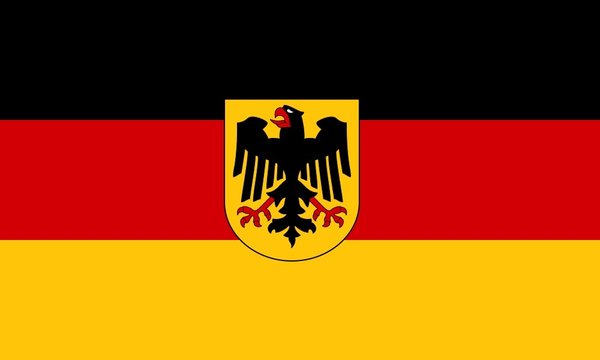 Netflags Schiffsflagge Deutschland Bundesdienstwappen