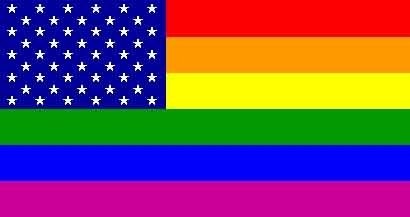 Netflags Dekoflagge Regenboge "USA"