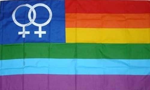 Netflags Dekoflagge Regenbogen "Venuswomen"